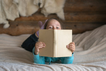 little girl and book