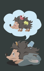 the hedgehog dreams of a clean nature