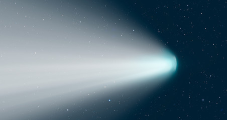 Comet on the space
