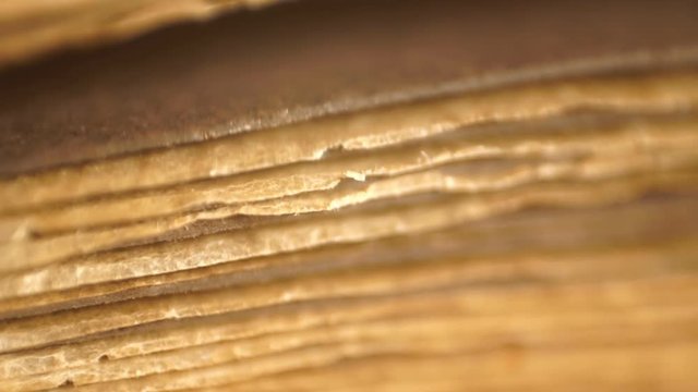 old papers in a book or document