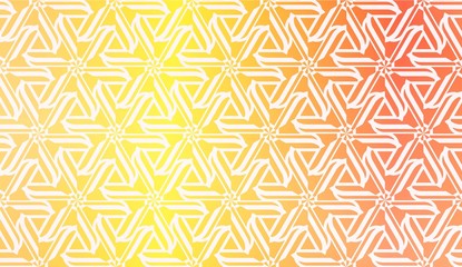 Design Pattern With Abstract Modern Ornament. Triangles Style. Gradient Background Bright Colors. For Soft Banner Template. Vector Illustration. Idea For Your Business