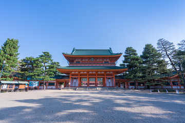 京都　平安神宮の応天門