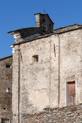 chapel of  Velone Orneto old village in Corsica mountain