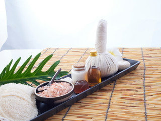Herbal compress and spa massage