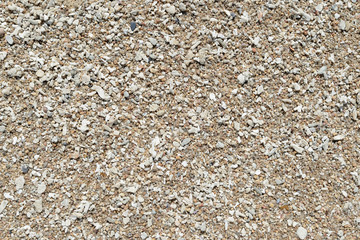 Sand on the coast of the sea close up. Natural abstract background