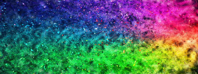 カラフルな光の粒子