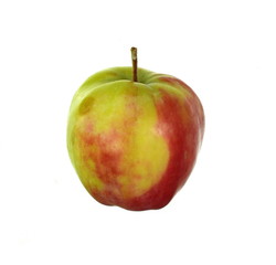 Beautiful natural apple isolated on white.
