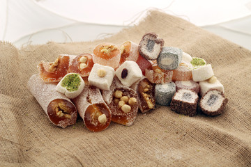 Turkish delight with all mixed delicious