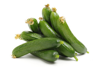 Lebanese Cucumber isolated on white background