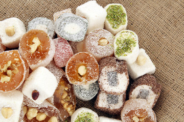 Turkish delight with all mixed delicious