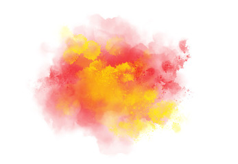 Obraz premium Abstract watercolor brush spatter bot digital art painting soft focus for texture background
