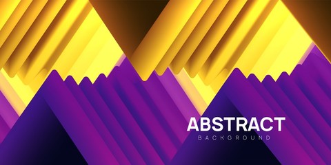 Modern wavy abstract background, colorful 3d triangle shapes.