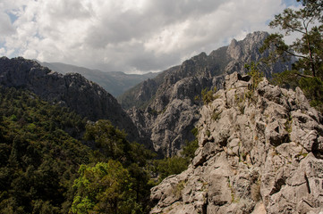 Astonishing view from the top of mountains