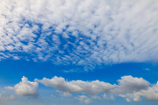 Cloud and blue sky, weather have a good day background. © Meaw_stocker