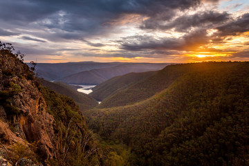 Sunset across the Cumberland Ranges