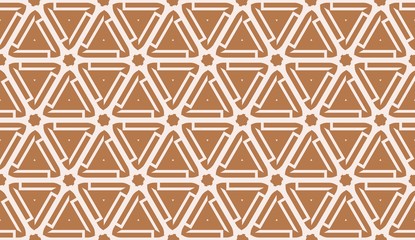 Pattern with polygonal geometric elements. Vector Seamless illustration. Template for wallpaper, interior design, decoration, scrapbooking page.