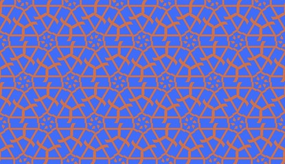 Pattern with abstract illusion triangles. Vector illustration. For your business, presentation, fashion print. Blue Color.