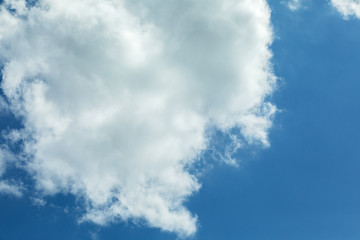 blue sky with clouds. background.