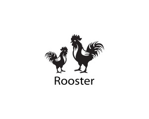 Rooster logo template vector design