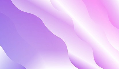 Wave Modern Background. For Business Presentation Wallpaper, Flyer, Cover. Vector Illustration with Color Gradient.