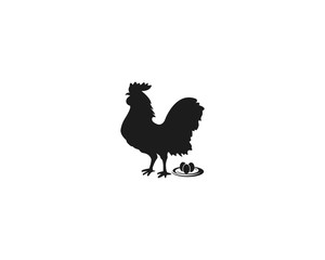 chicken logo image design vector illustration