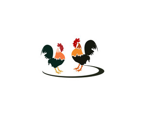 chicken logo image design vector illustration
