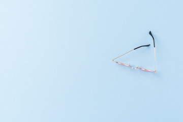 Women's sunglasses on background with copyspace