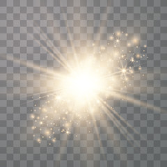 Sparks glitter special light effect. 