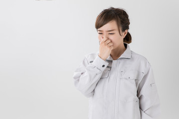 作業服のビジネスウーマン