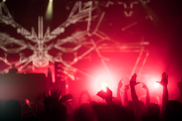 Picture of dancing crowd at music festival