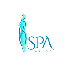 Spa and wellness vector logo design template.