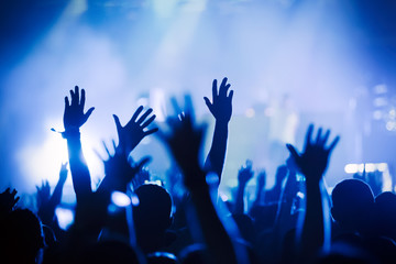 Picture of dancing crowd at music festival