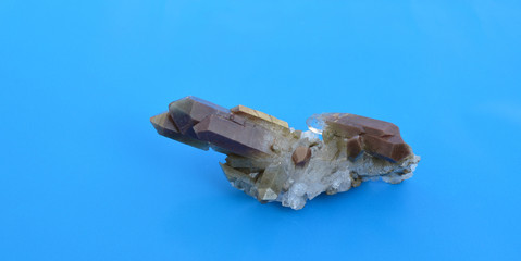 Chlorite Quartz cluster terminated crystals