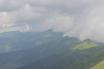 Trekking in the Carpathians, Hike to the border between Ukraine and Romania from Pop Ivan Marmarassky to Pop Ivan Chernogorsky.