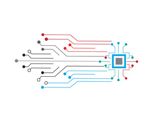 abctract circuit future digital technology concept