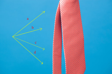 Nudos clásicos de corbata. Corbata símbolo de elegancia. La corbata forma parte de la...