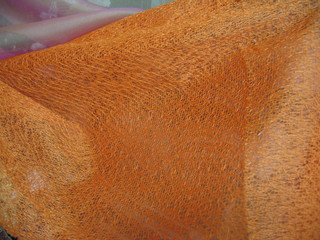 rags fashionable draperies of colored fabrics