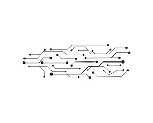 Circuit illustration design vector symbol logo technology