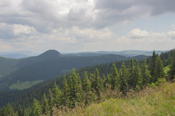 Trekking in the Carpathians, Hike to the border between Ukraine and Romania from Pop Ivan Marmarassky to Pop Ivan Chernogorsky.