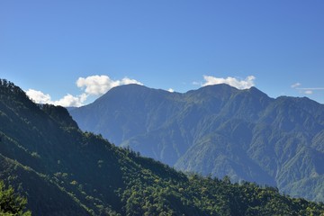 Mountain landscape-Mountain View Resort in the Taichung County,Taiwan.