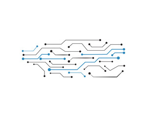 Circuit illustration design vector symbol logo technology