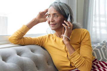 Woman talking on the phone