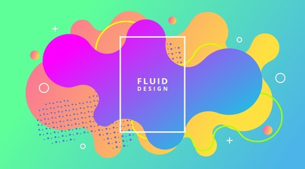 Abstract Dynamic Modern Fluid Liquid gradient background template