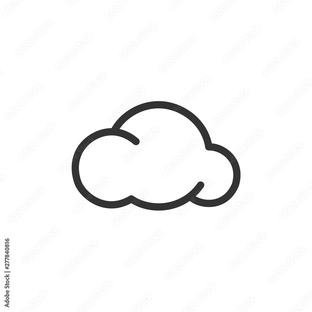 Poster weather icon template color editable. weather symbol vector sign isolated on white background. simpl