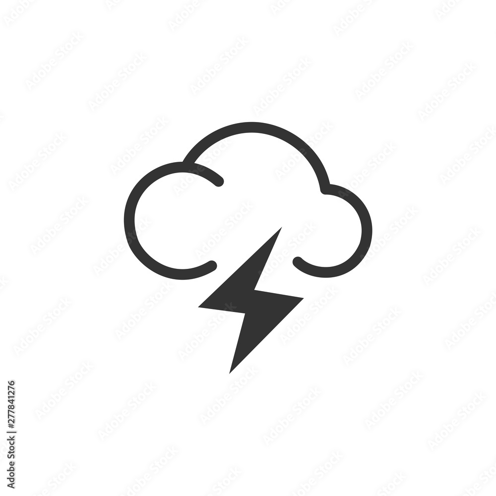 Fototapete Weather icon template color editable. Weather symbol vector sign isolated on white background. Simple logo vector illustration for graphic and web design.