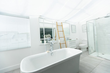 White modern bathroom