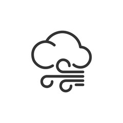 Weather icon template color editable. Weather symbol vector sign isolated on white background. Simple logo vector illustration for graphic and web design.
