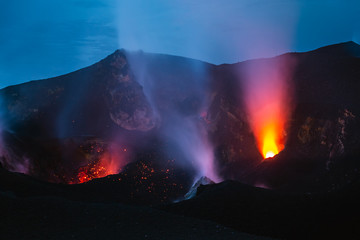 Stromboli active volcano