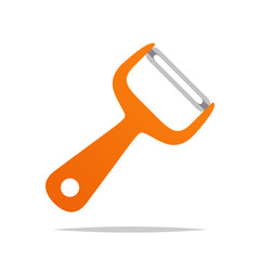 Vegetable peeler vector isolated illustration