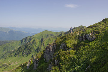 Trekking in the Carpathians, Hike to the border between Ukraine and Romania from Pop Ivan Marmarassky to Pop Ivan Chernogorsky.